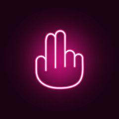 hand with two fingers icon. web icons universal set for web and mobile