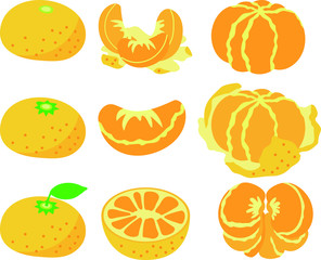 Japanese Mandarin orange set