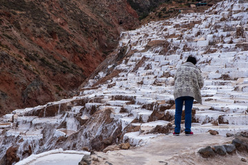 Salinas de Maras no Vale de Urubamba, Cusco