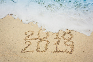 New Year 2019 is coming concept 