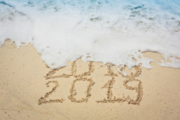 New Year 2019 is coming concept 