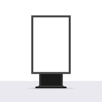 Blank outdoor lightbox template