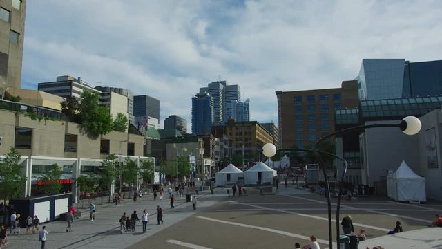 The Place des Arts esplanade