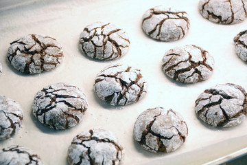 Chocolate Crinkle Cookies