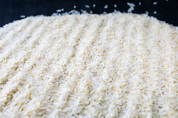 Parboiled rice as background texture