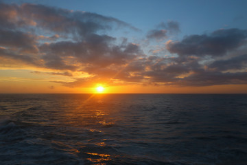Sunrise on the central California coast