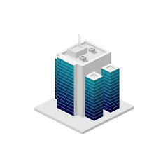 isometric building. Element of color building icon for mobile concept and web apps. Detailed isometric building icon can be used for web and mobile