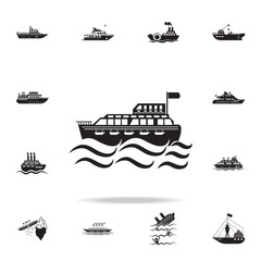 ferry to the sea icon. Detailed set of ship icons. Premium graphic design. One of the collection icons for websites, web design, mobile app