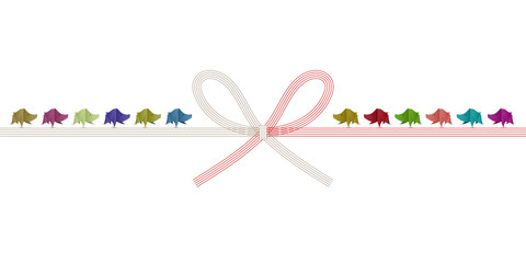 亥　和紙　年賀状　背景 