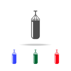 Punching bag  icons. Elements of sport element in multi colored icons. Premium quality graphic design icon. Simple icon for websites, web design, mobile app, info graphics