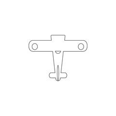 Toy plane icon. Toy element icon. Premium quality graphic design icon. Baby Signs, outline symbols collection icon for websites, web design, mobile app on white background