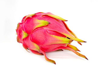 Dragon fruit on white background