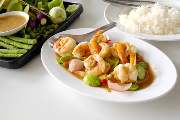 Stir Fried Prawn with Vegetable