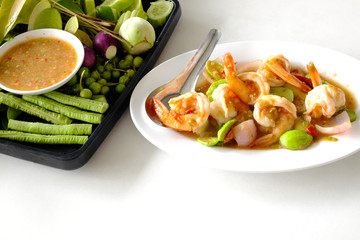 Stir Fried Prawn with Vegetable