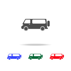 Minivan  icons. Elements of transport element in multi colored icons. Premium quality graphic design icon. Simple icon for websites, web design
