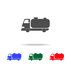 Fototapeta premium truck auto barrel icons. Elements of transport element in multi colored icons. Premium quality graphic design icon. Simple icon for websites, web design