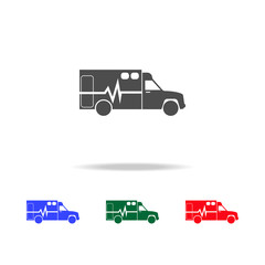 ambulance  icons. Elements of transport element in multi colored icons. Premium quality graphic design icon. Simple icon for websites, web design