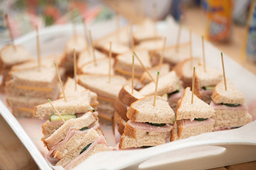 Tray of Sandwich Appetizers