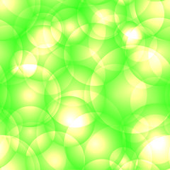 Intersecting bright lime circles and balls. For holiday paper and fabric