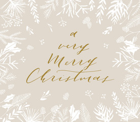 Christmas greeting card.