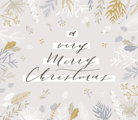 Christmas greeting card.
