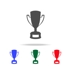 Winner trophy cup  icons. Elements of sport element in multi colored icons. Premium quality graphic design icon. Simple icon for websites, web design, mobile app, info graphics