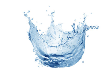 water splash isolated on white background,water 