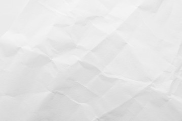 White crumpled paper texture background. Close-up.