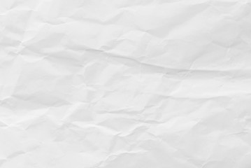 White crumpled paper texture background. Close-up.