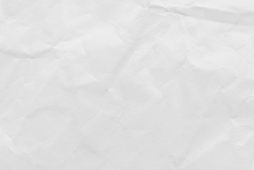 White crumpled paper texture background. Close-up.