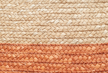 Close up wicker basket texture for use as background . Woven basket texture.