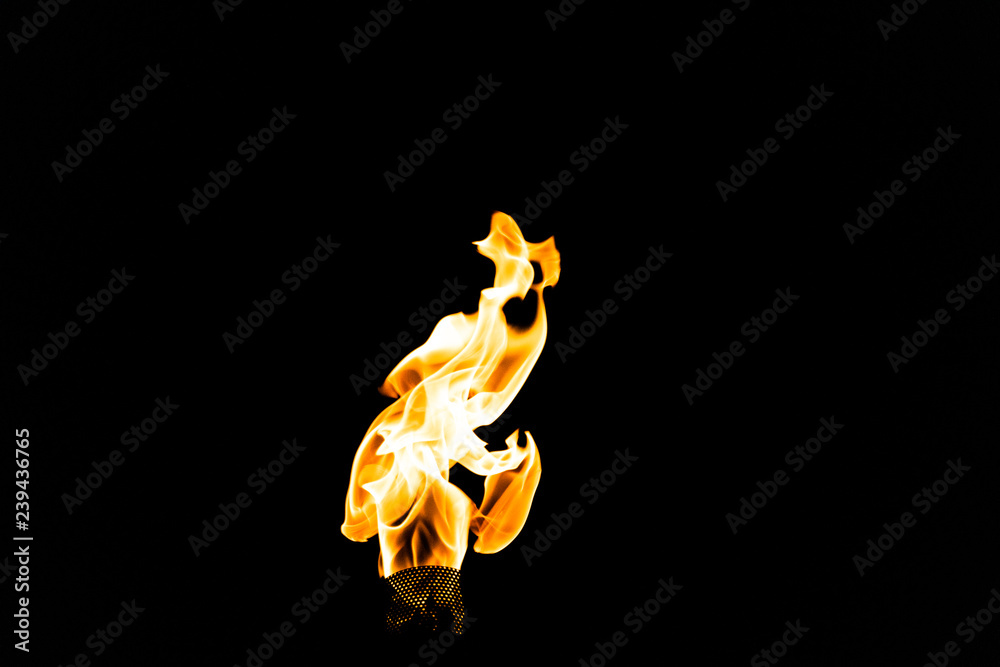 Wall mural fire flame burner background