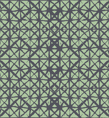 Japanese Kimono Vector Seamless Pattern, Artistic Tie Dye Geisha Ornament. Wabi Sabi Ikat Geo Texture, Asian Kimono Textile Watercolour Batik Prints. Texture Shibori Geometric Seamless Summer Pattern.