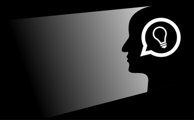 thinking something background, copy space for note something with male idea