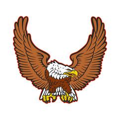 illustration of united states of america eagle