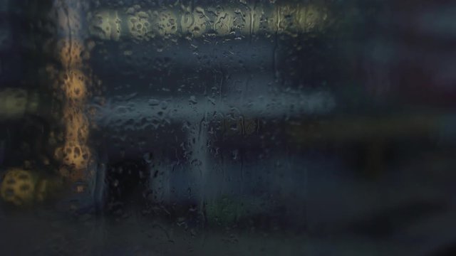 Rainy day in East London, Old St and in the bus