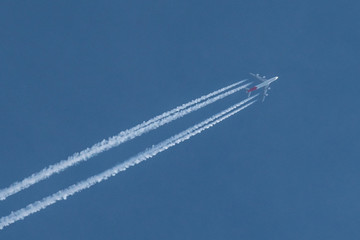 airplane in the sky