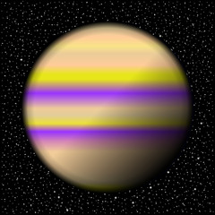 Planet and starry sky. © konstan