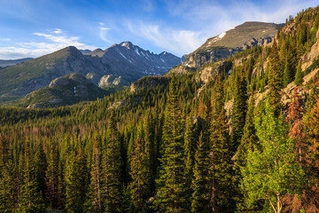 Longs peak at sunrise