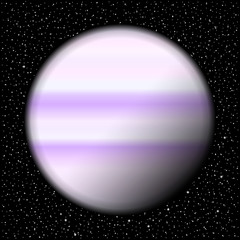 Planet and starry sky. © konstan