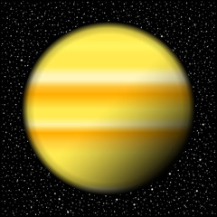 Planet and starry sky. © konstan
