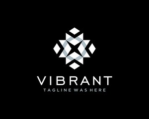 Abstract gems diamond jewelry, modern simple clean design