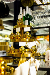 Dishes on the holiday table.
