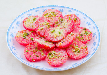 Indian Traditional Bengali Sweet Food Chena Toast Also Called Chhena Sweets, Bangla Sweet or Bengali Dessert Made From Fried Toast Dipped in Sugar Syrup and Sometimes Topped with Dry Fruits