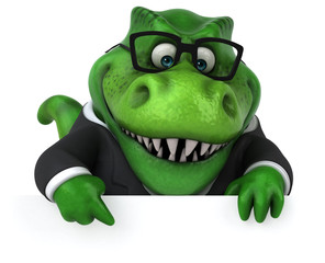 Fun Trex - 3D Illustration © Julien Tromeur