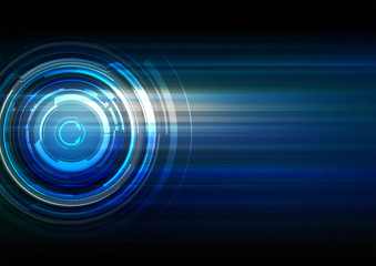 Abstract technology dark blue background