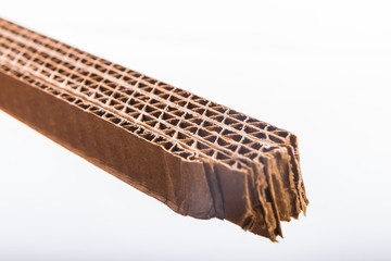 corrugated cardboard sectional texture