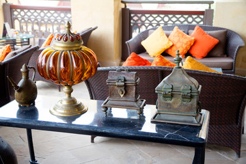 Dubai, United Arab Emirates, the Arab Subjects of the interior. In the Arab interior are often used...