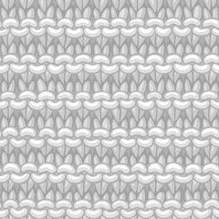 Vector Garter Stitch Stripe Pattern.