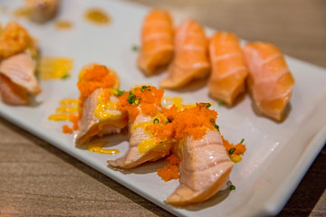 Salmon Tartar sushi